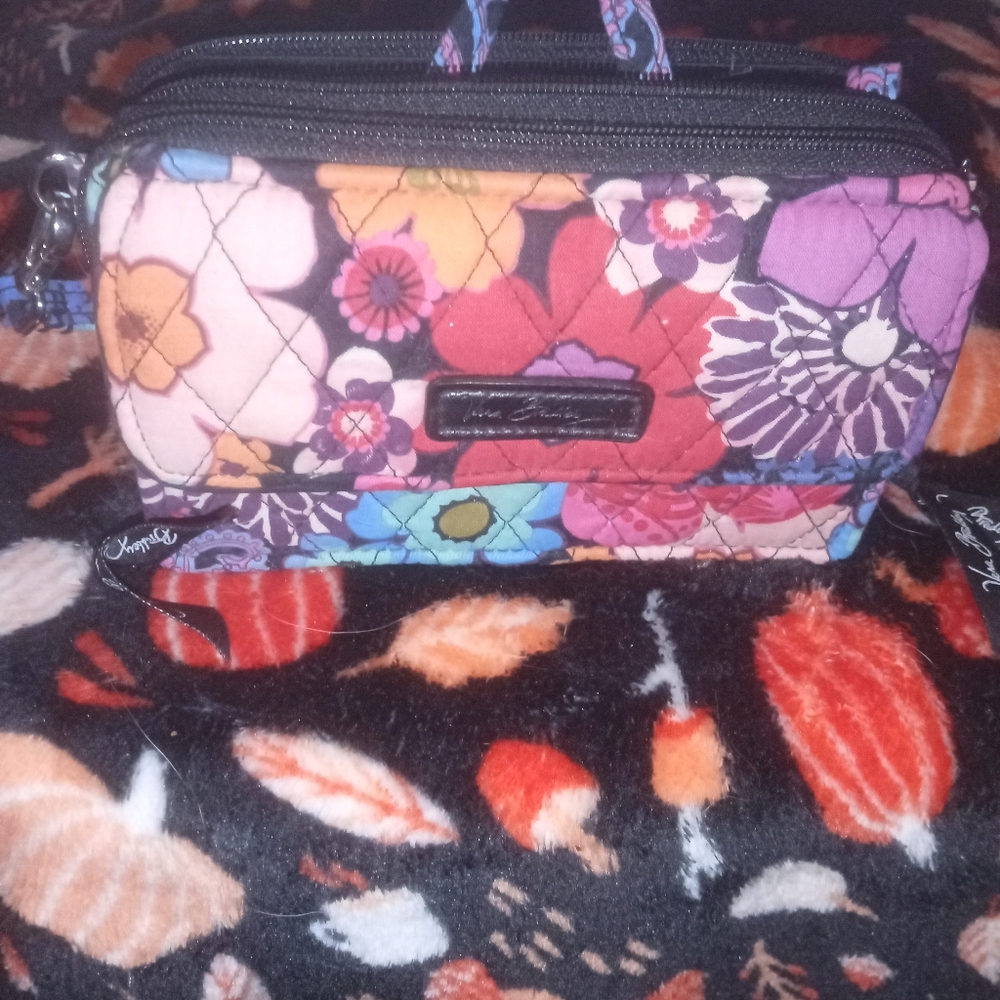 Vera Bradley Quilted Women's All In One Crossbody Handbag Floral Fiesta